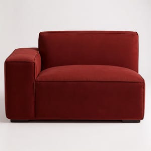 Left Arm Facing Modular Sectional, Handmade Modern Modular Sofa