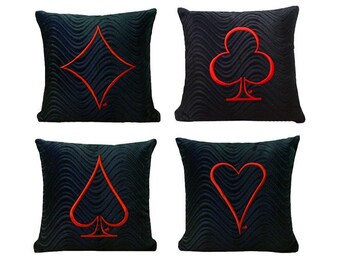 Poker Ninjas Lucky Card-Player Casino Throw Pillow 18x18 Multicolor Poker Ninjas Lucky Card-Player Casino Throw Pillow 18x18 Multicolor