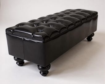 Tufted Dining Bench, Glam Bench