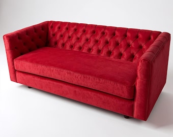 Modern Chesterfield Sofa, Custom Traditional Couch
