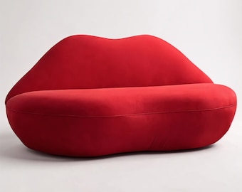 Lip Sofa, Lip Shaped Sofa, Lips Sofa, Lip Couch, Retro Sofa