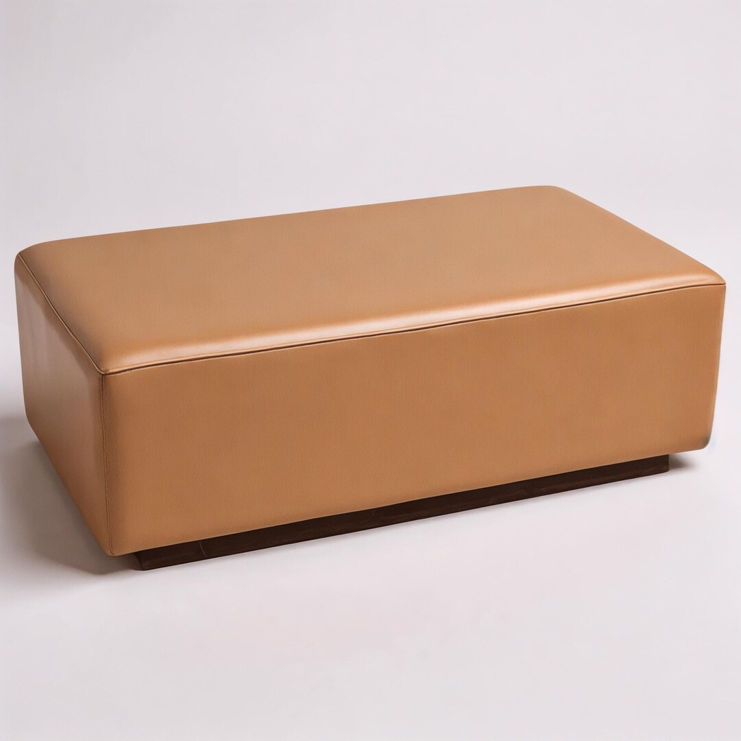 Rectangle Box Bench Modern Rеctangular Bеnch With Wooden Base, Modular Bench - Etsy