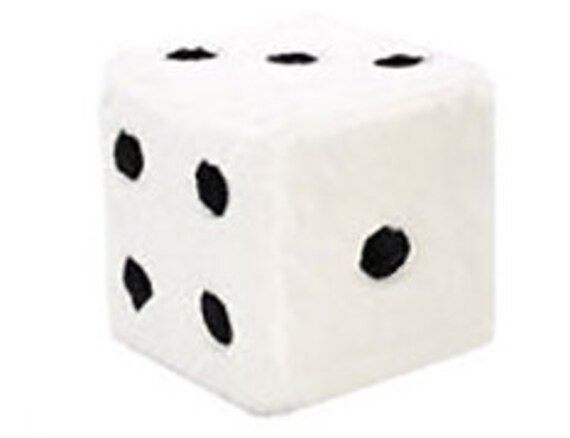 Fuzzy Dice Cube Ottoman Etsy