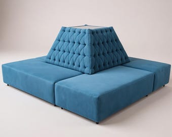 Banquette Seating With Back | Tufted Lounge & Event Furniture | Custom Upholstered Centerpiece