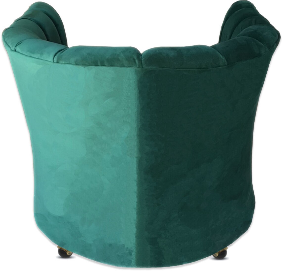 Emerald Armchair Green Velvet Chair Channel Tufted Arm Chair | Etsy