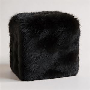 Upholstered Custom Cube Ottoman