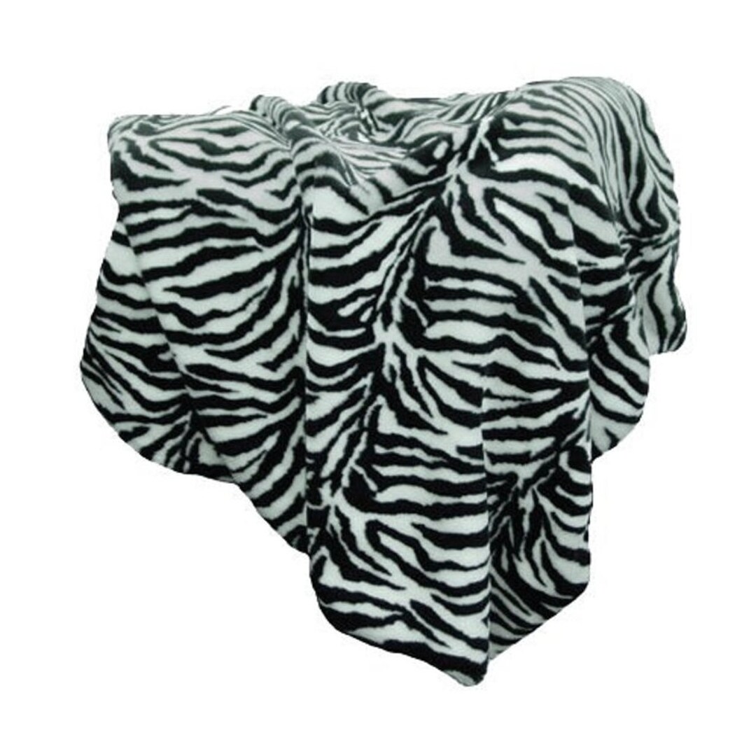 Zebra Print Throw Blanket,faux Fur Throw Blanket Animal Print Plush