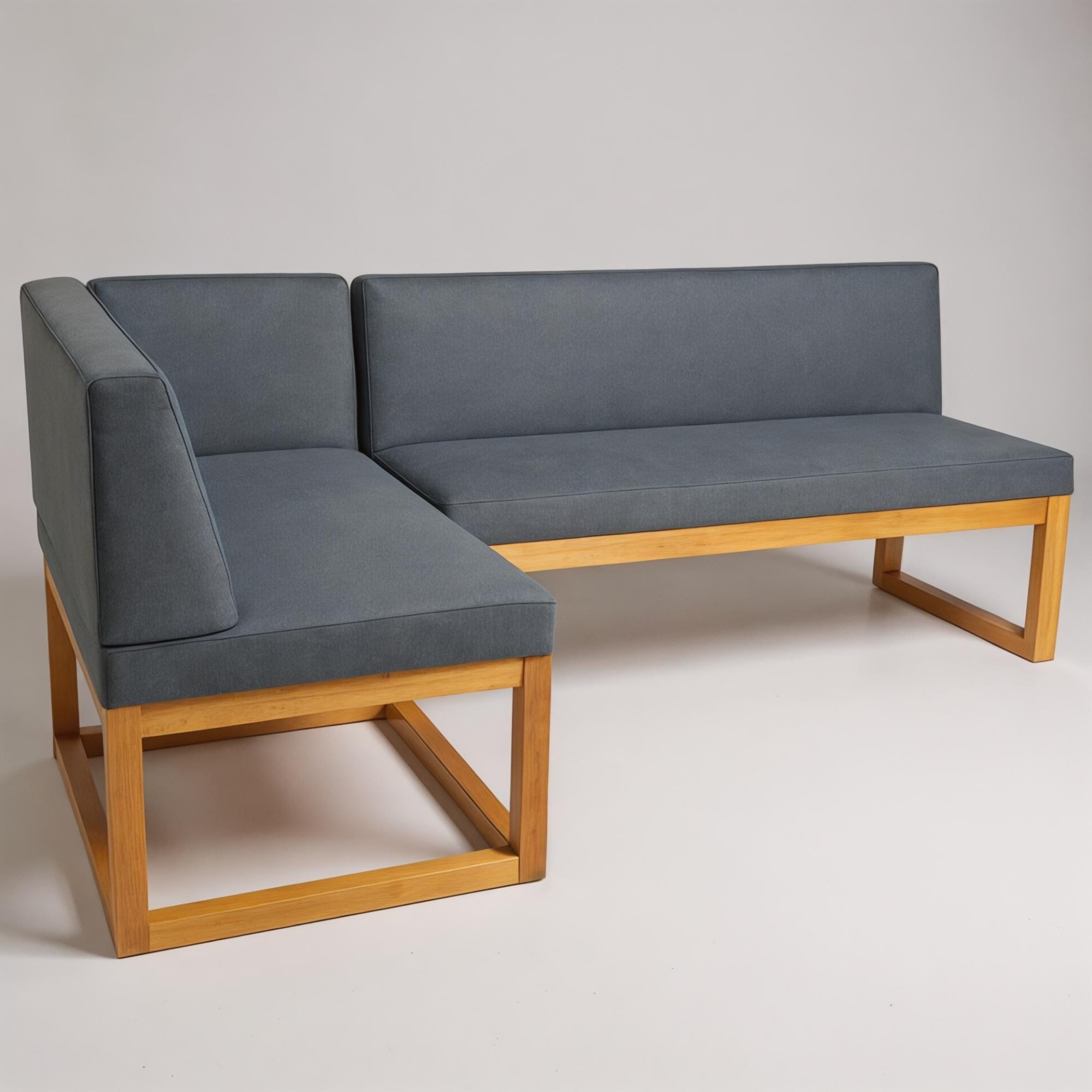 Custom L-shaped Corner Banquette Set | Upholstered Dining Bench With ...