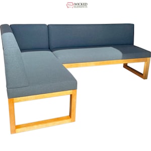 Banquette & Corner Banquette Set, Dining Bench With Backrest, Kitchen Corner Nook Bench, Corner Nook Bench Seating, Breakfast Nook Bench