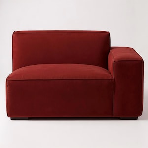 Right Arm Facing Modular Sectional, Handmade Modern Modular Sofa