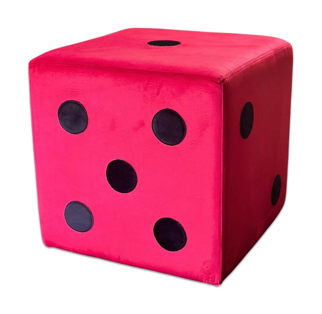 Dice Ottoman, Square Dice Stool, Unique Home Decor, Unique Stool, Game