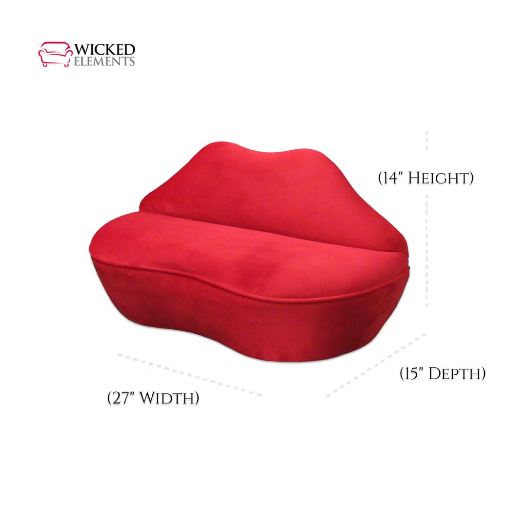 Miniature Lip Sofa, Baby Lips Sofa, Small Lip Shaped Couch, Mini Lip