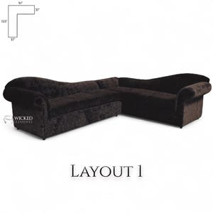 Cleopatra Sectional, Custom Sectional Couch
