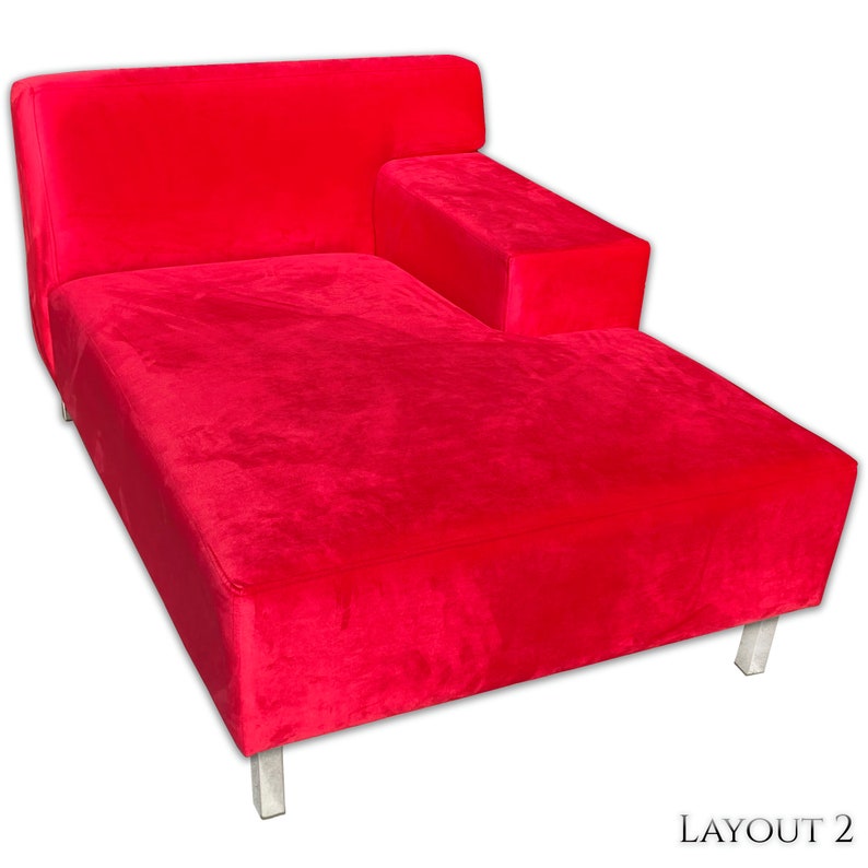 Euro Chaise Lounge One Arm Chaise Lounge Left or Right Etsy