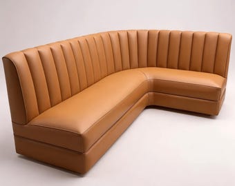 Custom Curved Banquette Corner Bench Seat | Kitchen Booth & Dining Nook