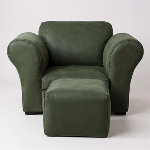 Personalized Child&#39;s Upholstered Chair & Ottoman