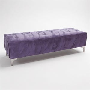 Tufted Gallery Bench, Custom Dining Bench