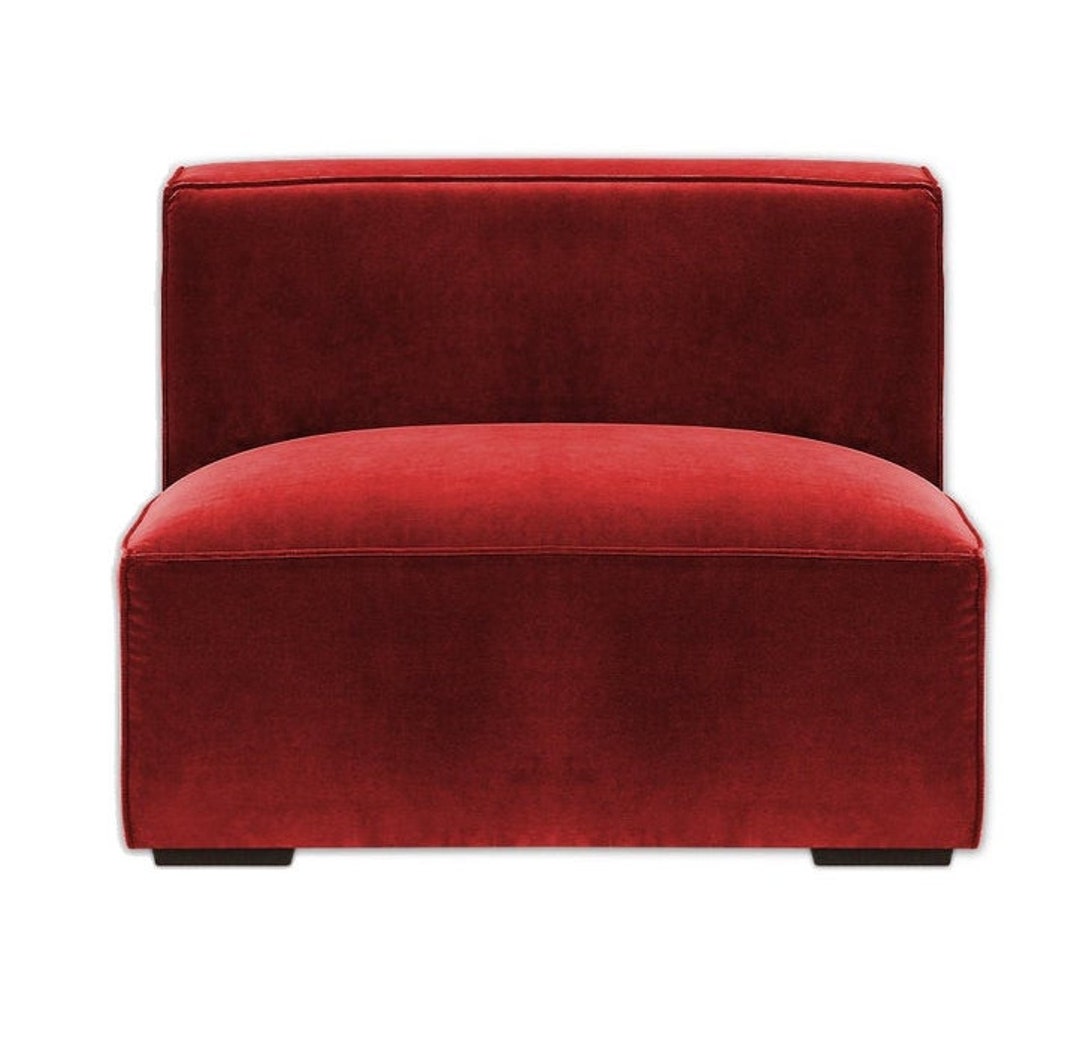 Modular armless online sofa