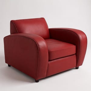 Art Deco Accent Chair, Custom Art Deco Club Chair, Rounded Club Chair