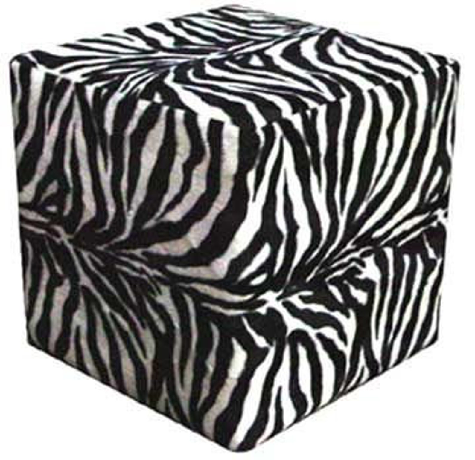 Zebra Animal Print Cube Ottoman Zebra Ottoman Animal Print - Etsy