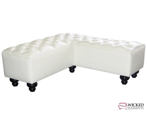 Corner sale ottoman bench