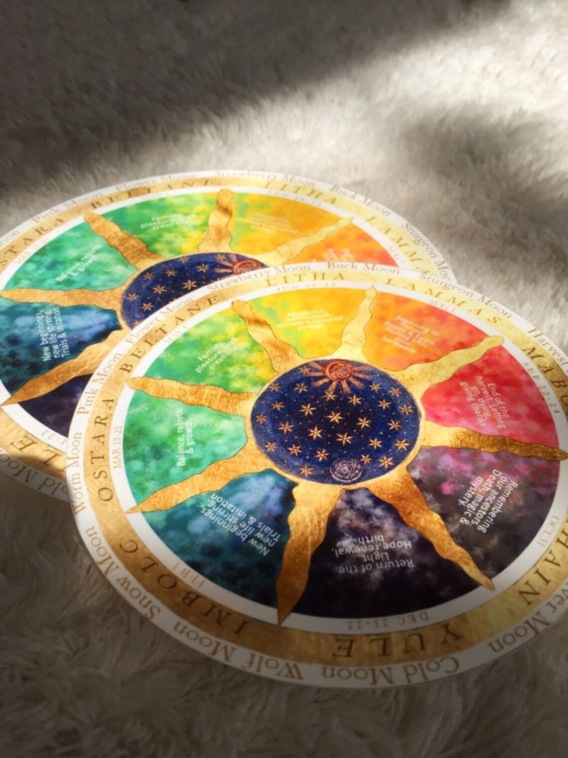 Rad des Jahres Wicca Papier Kalender  Etsy