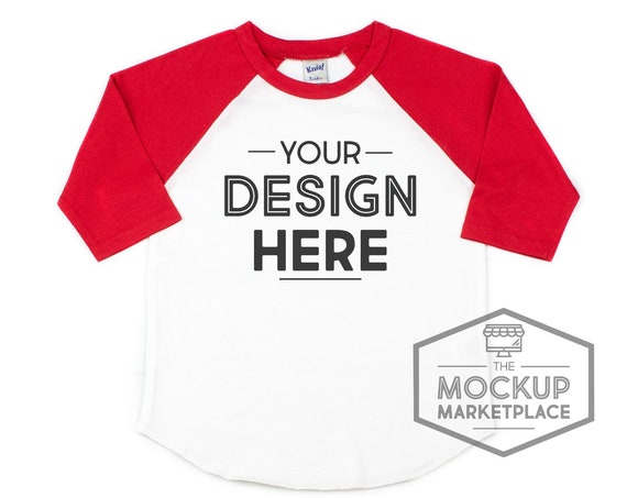 Kavio Red Raglan Mockup Ijo0660 Tp0660 Kavio Red Raglan Mockup Ijo0660 Tp0660