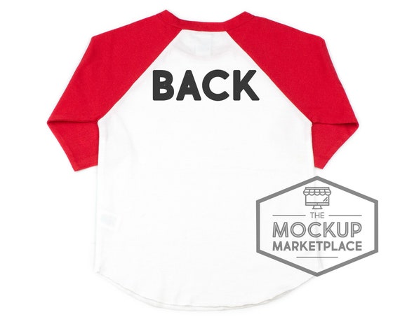 Kavio Red Raglan Mockup Back Of Shirt Mockup Kavio Red Raglan Mockup Back Of Shirt Mockup