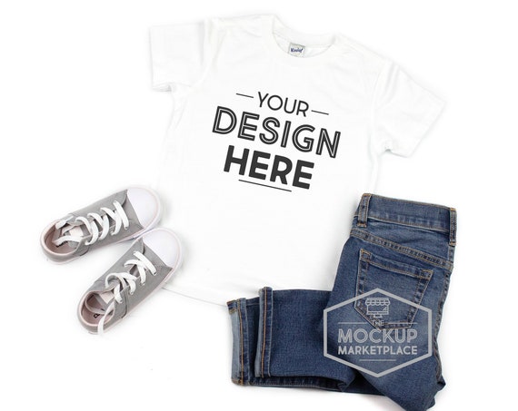 Kavio Tee Mockup White Unisex Crew Neck T-Shirt