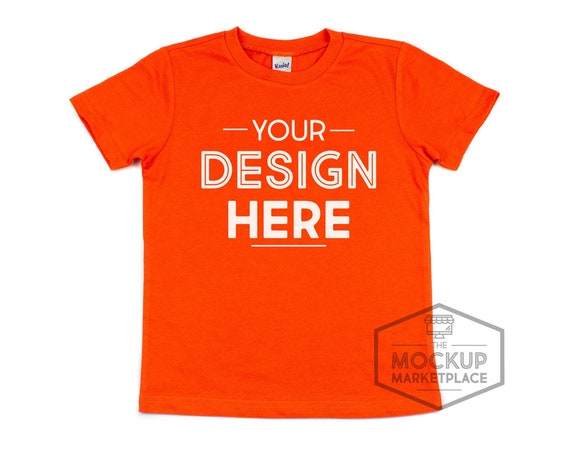 Kavio Tee Mockup Varsity Orange Unisex Crew Neck Kavio Tee Mockup Varsity Orange Unisex Crew Neck