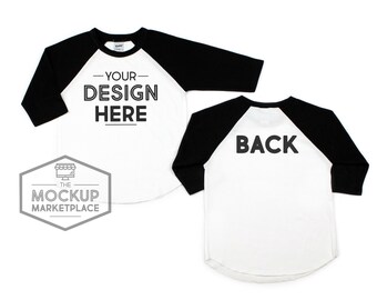 Download Kavio Raglan Front And Back Mockup Black Ijo0660 Tp0660 Yjp0660 Unisex Raglan Flat Lay Black Sleeve Raglan Mockup Black White Free Downloads Silver Logo Mockups PSD Mockup Templates
