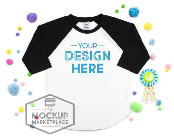 Kavio Raglan Mockup Black Easter Mockup Spring Kavio Raglan Mockup Black Easter Mockup Spring