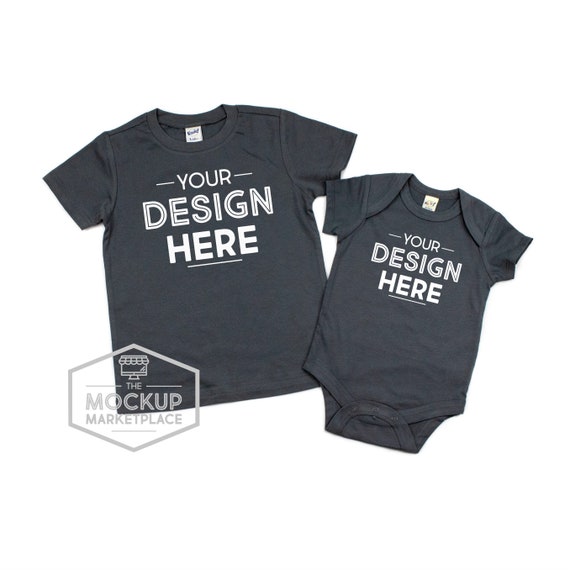 Kavio Unisex Infant Bodysuit Mockup Charcoal Gray Kavio Unisex Infant Bodysuit Mockup Charcoal Gray