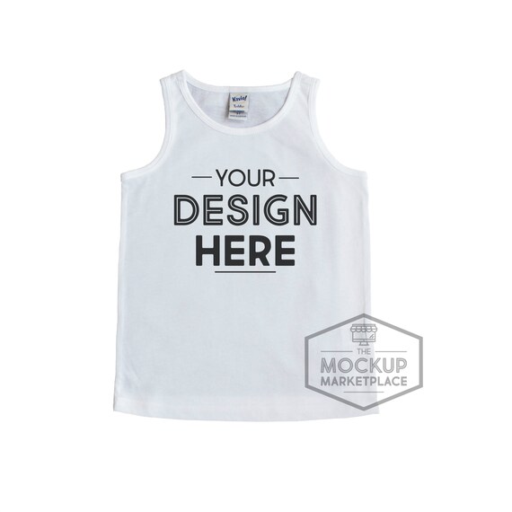 Kavio Sheer Jersey Scoop Neck Tank Mockup White Kavio Sheer Jersey Scoop Neck Tank Mockup White
