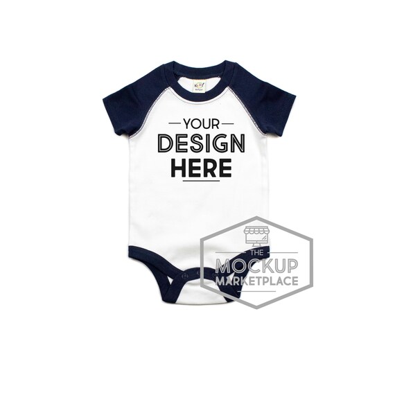 Kavio Unisex Infants Raglan Short Sleeve Bodysuit