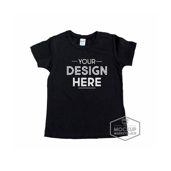 Kavio Tee Mockup Black Unisex Crew Neck T Shirt Flat Lay Etsy