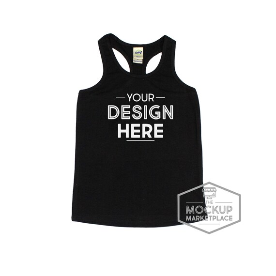 Kavio Sheer Jersey Racerback Tank Mockup Black Racer Back Etsy