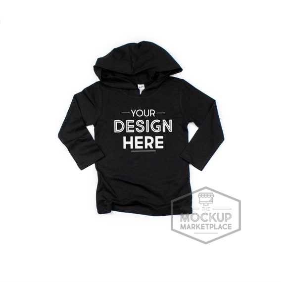 Kavio Long Sleeve Pullover Hoodie Mockup Hooded Pullover Etsy