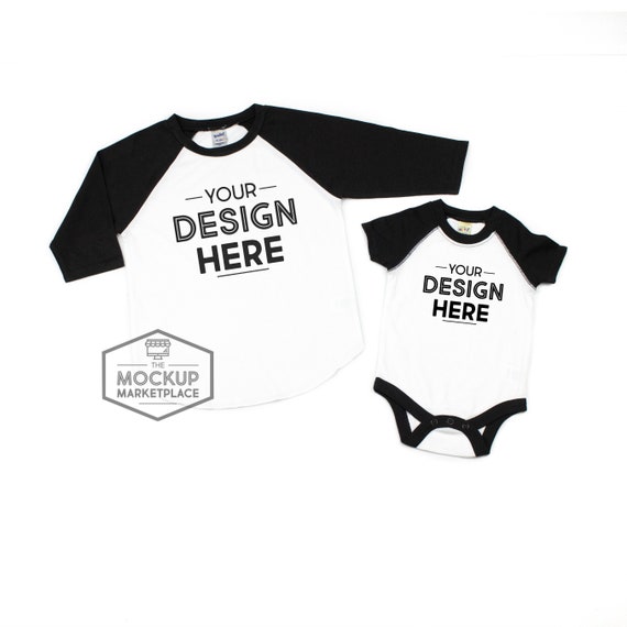 Unisex Infants Raglan Short Sleeve Bodysuit Kavio