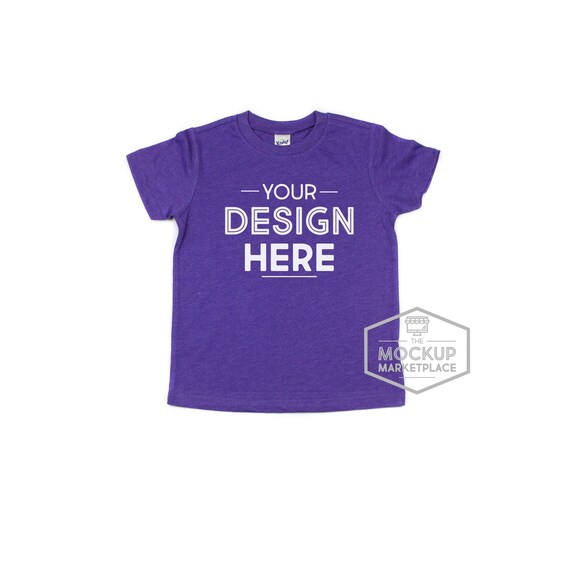 Download Kavio Tee Mockup Heather Purple Unisex Crew Neck T Shirt Etsy