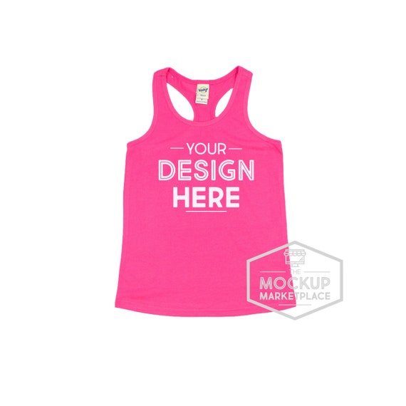 Kavio Sheer Jersey Racerback Tank Mockup Watermelon Racer Etsy