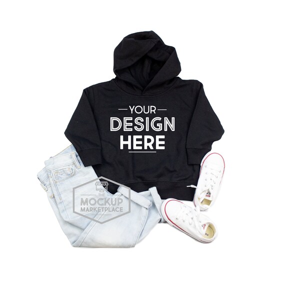 toddler black pullover hoodie