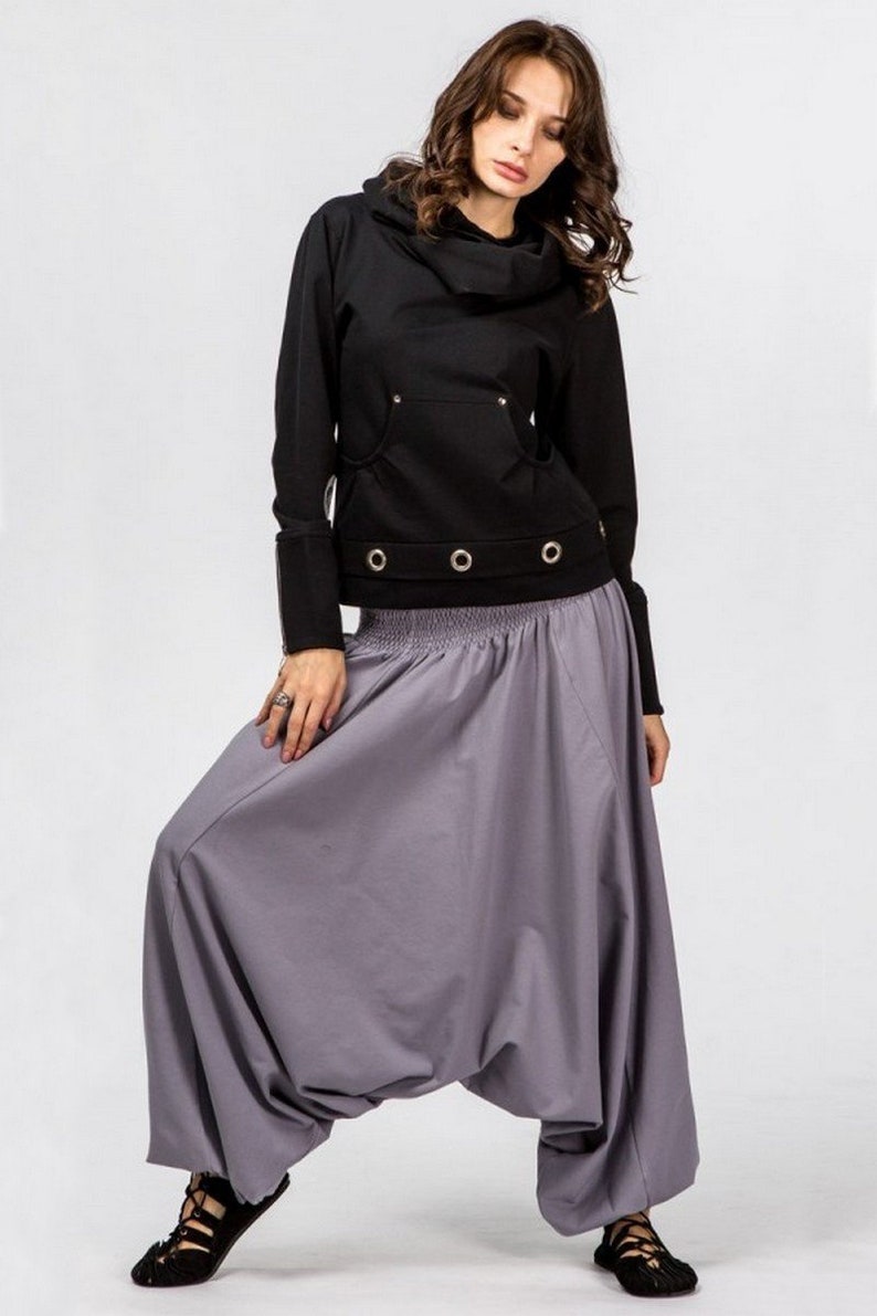 Warm Cotton boho baggy pants Winter yoga hippie loose women trousers