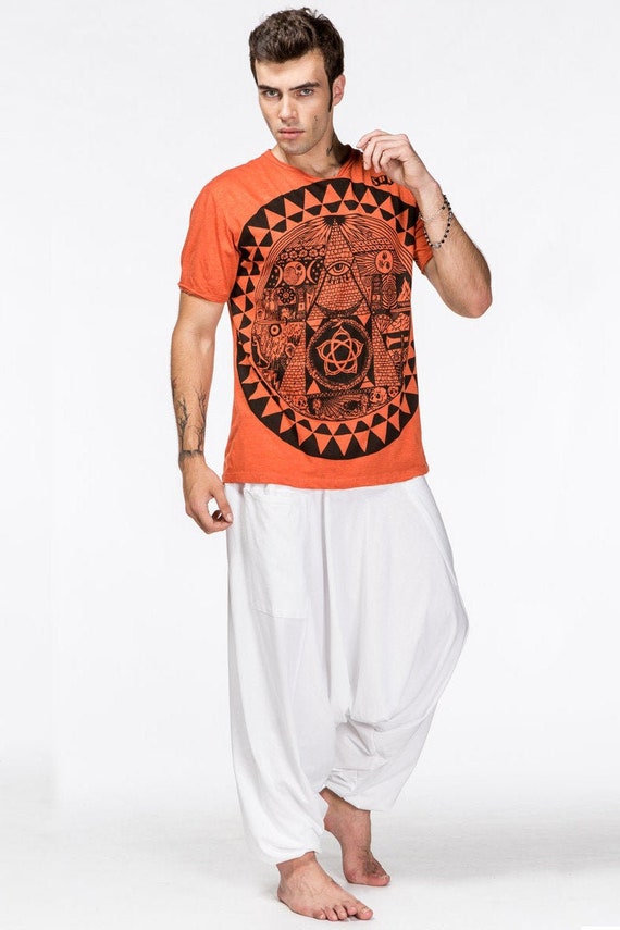 white baggy pants mens