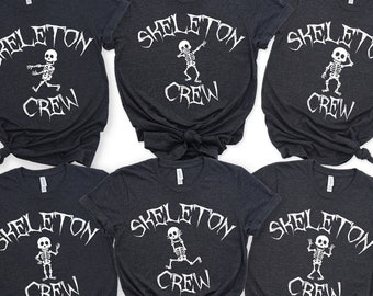 Skeleton Crew - funny Halloween Shirt, Family Halloween Shirts, gothic Fall Shirts, cute Skeleton Shirt, matching Halloween Family Shirts