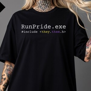 Comfort Colors Nonbinary Shirt, Enby Pride Shirt, Non Binary Flag Colors, Computer Code They Them Shirt, Non-Binary Inclusion Shirts, NB Tee