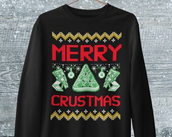 pizza christmas jumper