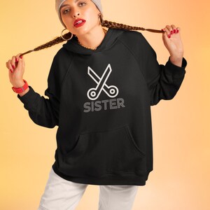 Lesbian Scissors Hoodie, Scissor Sister, subtle Lesbian Hoodie, Gay Pride Hoodie, Lesbian Pride Clothing, Queer Sweatshirt, LGBT Sweater