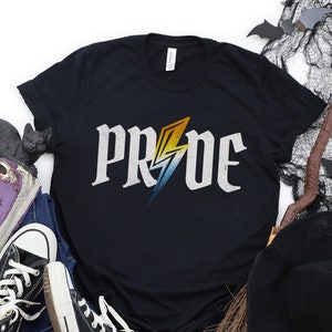 Aroace Pride Shirt, Gothic Aroace Shirt, Aroace Sunset Flag Thunderbolt Tee, Nu Goth Aro Ace Tshirt, Aromantic Asexual Emo Halloween Shirt