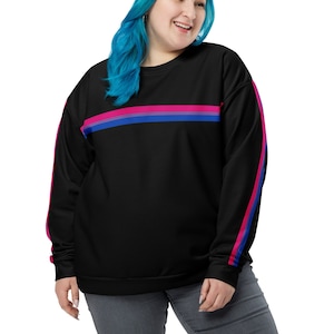 Bisexual Sweatshirt, Bisexual Flag Sweatshirt, Bi Pride Sweater, Bisexual Pride Clothes, Bisexual Gift, Bi Flag Sweater, LGBT Pride Wear